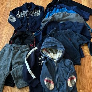 Bundle 3T Burberry, polo, uniqlo etc